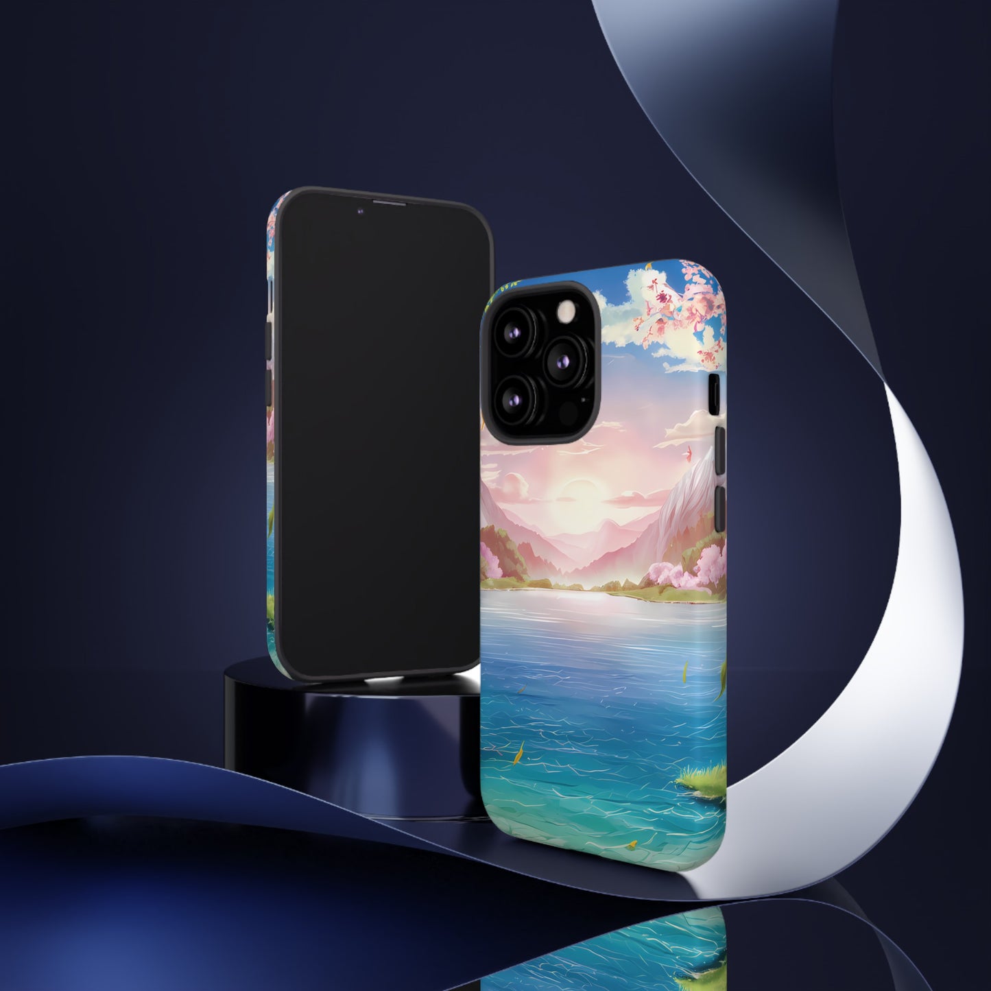 Serene Lake and Mountains - Smartphone Tough Cases