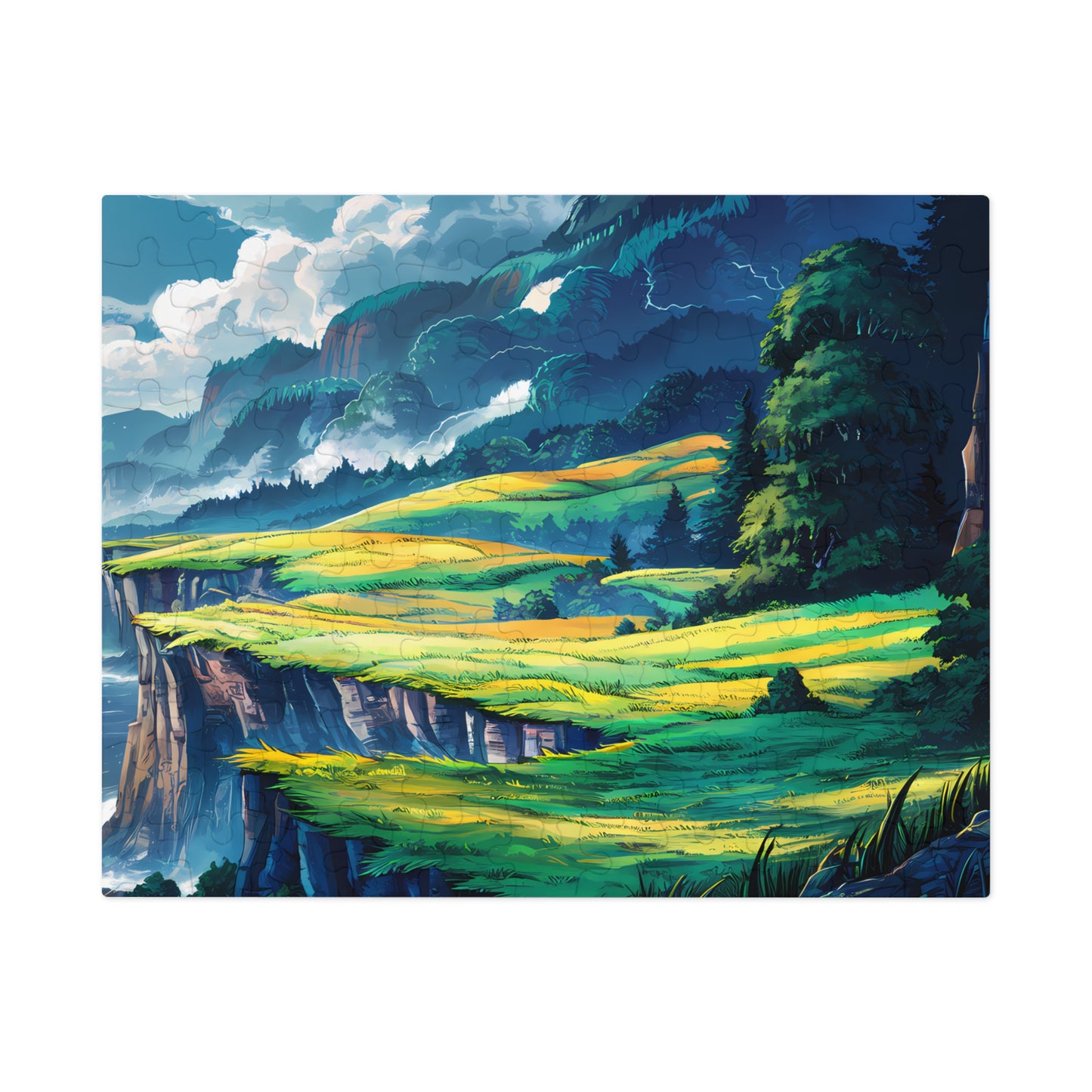 Verdant Cliffs of Serenity - Jigsaw Puzzle (30, 110, 252, 500,1000-Piece)