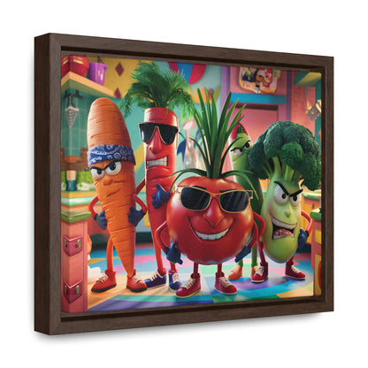 The Veggie Squad's Kitchen Takeover - Gallery Canvas Wraps, Horizontal Frame