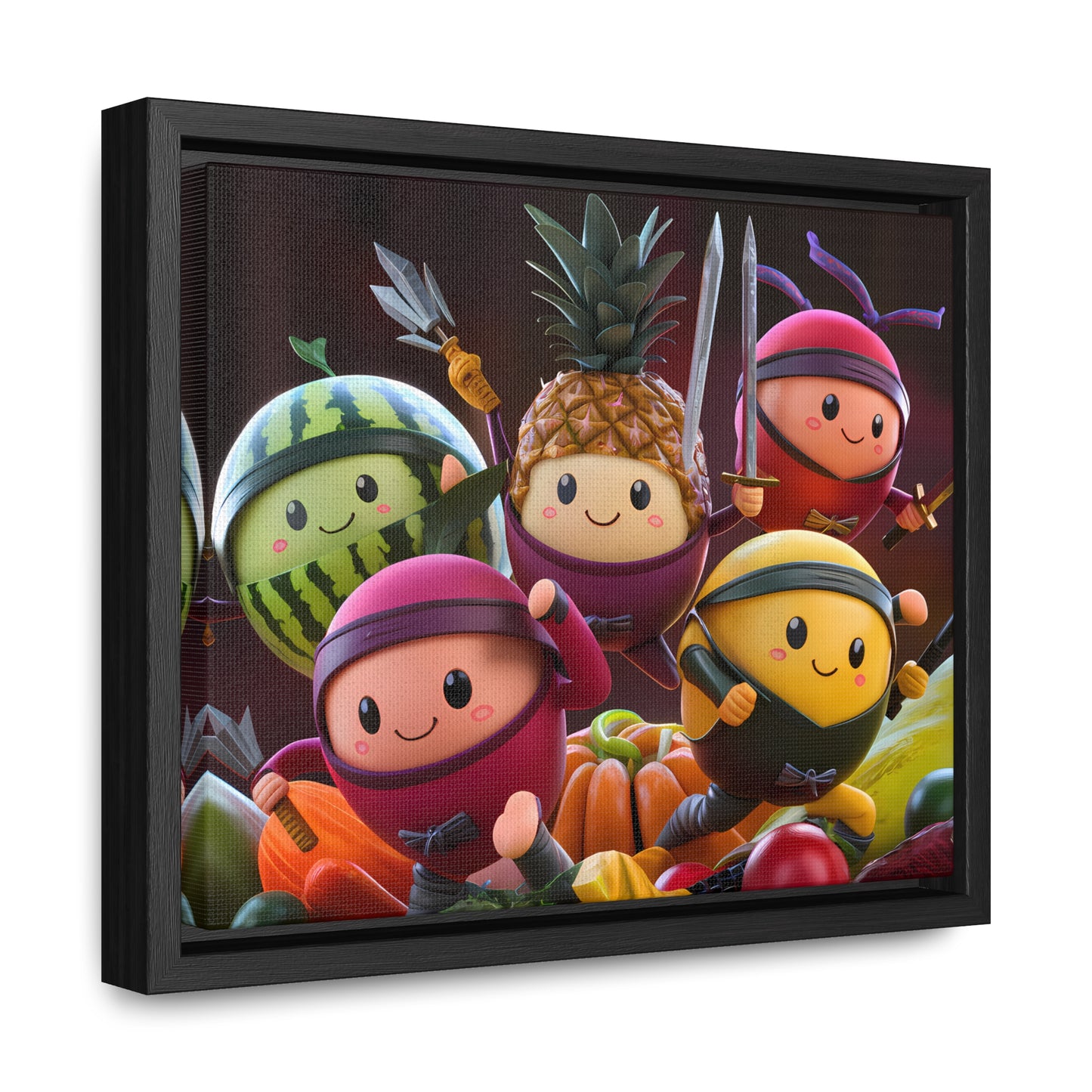 Fruit Ninja Warriors - Gallery Canvas Wraps, Horizontal Frame
