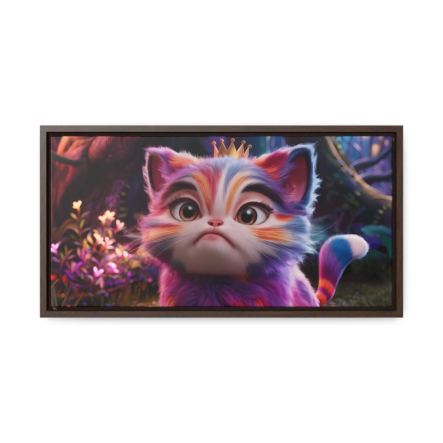 Regal Whiskers in the Enchanted Forest - Gallery Canvas Wraps, Horizontal Frame