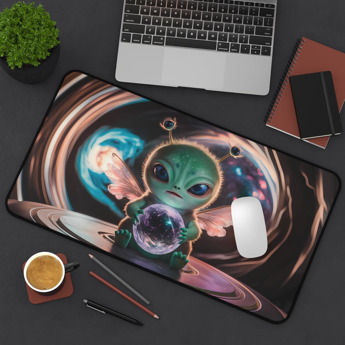 The Cosmic Guardian - Desk Mat