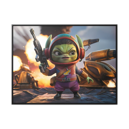 "Galactic Gremlin Commander" - Gallery Canvas Wraps, Horizontal Frame