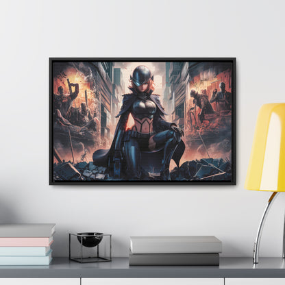"Shadow of the Resistance" - Gallery Canvas Wraps, Horizontal Frame