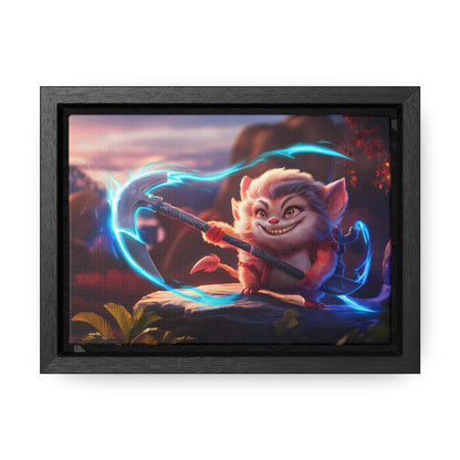 "Glowblade Guardian" - Gallery Canvas Wraps, Horizontal Frame