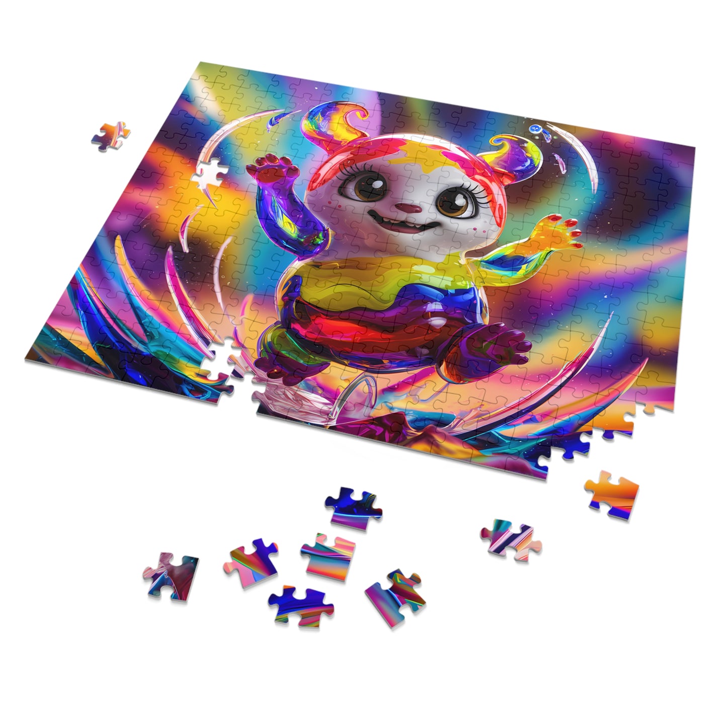 Rainbow Splash Jumper - Jigsaw Puzzle (30, 110, 252, 500,1000-Piece)