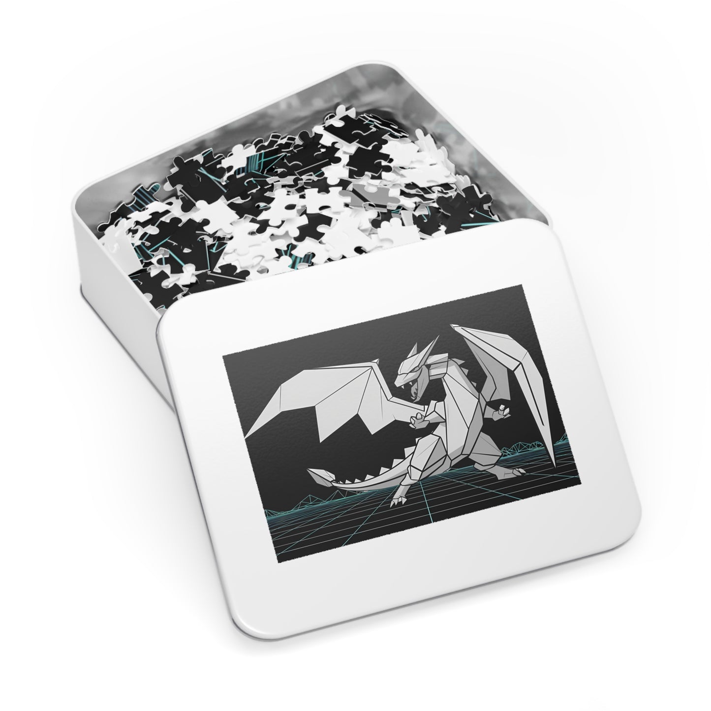 Origami Cyber Dragon - Jigsaw Puzzle (30, 110, 252, 500,1000-Piece)
