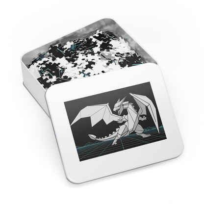 Origami Cyber Dragon - Jigsaw Puzzle (30, 110, 252, 500,1000-Piece)