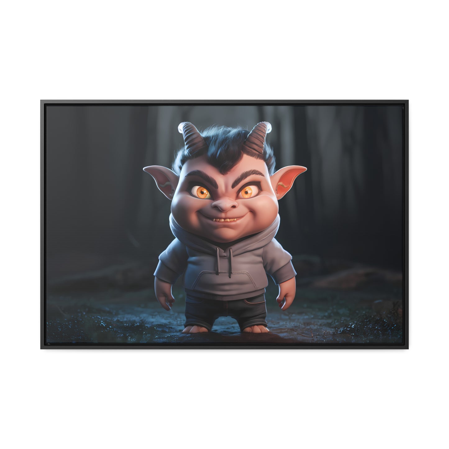"Forest Mischief" - Gallery Canvas Wraps, Horizontal Frame