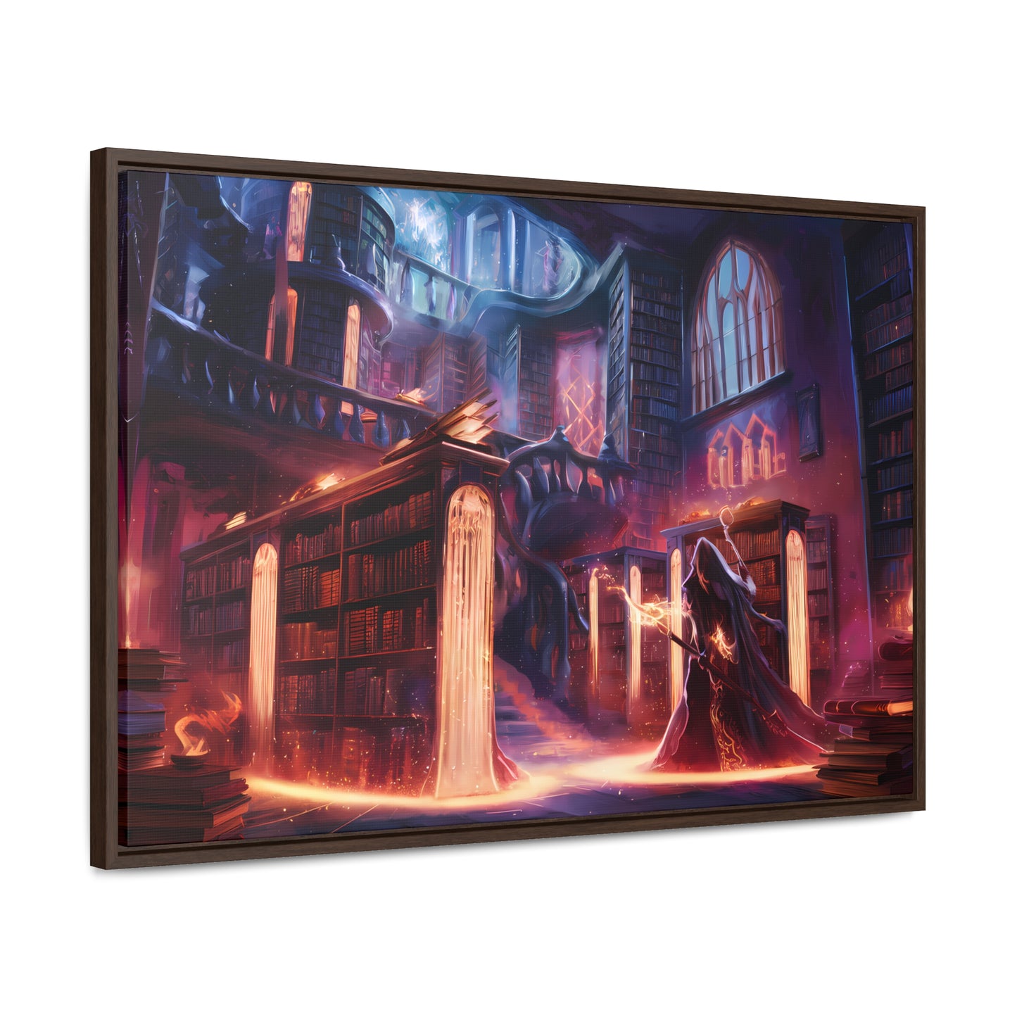 The Arcane Library of Eternal Knowledge - Gallery Canvas Wraps, Horizontal Frame