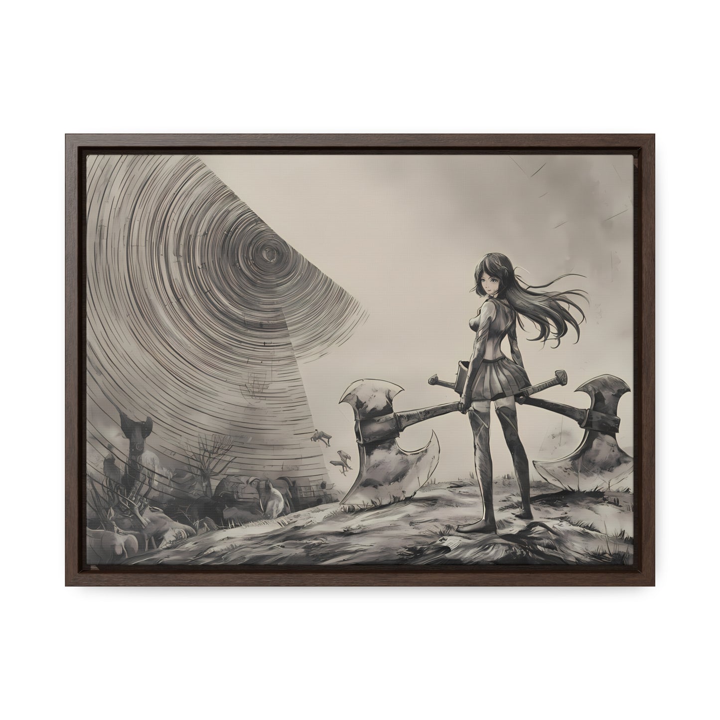 Echoes of the Abyss - Gallery Canvas Wraps, Horizontal Frame