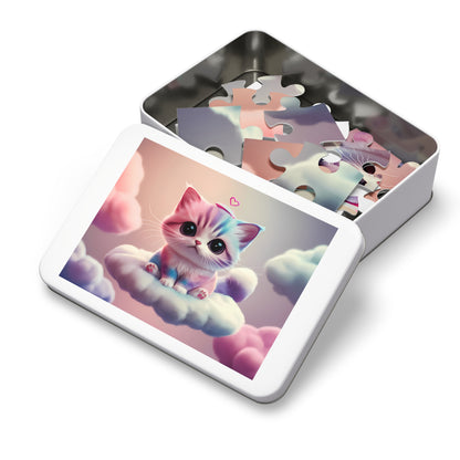 Cloud Kitty Dreams - Jigsaw Puzzle (30, 110, 252, 500,1000-Piece)