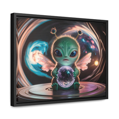 Guardian of the Cosmic Crystal - Gallery Canvas Wraps, Horizontal Frame
