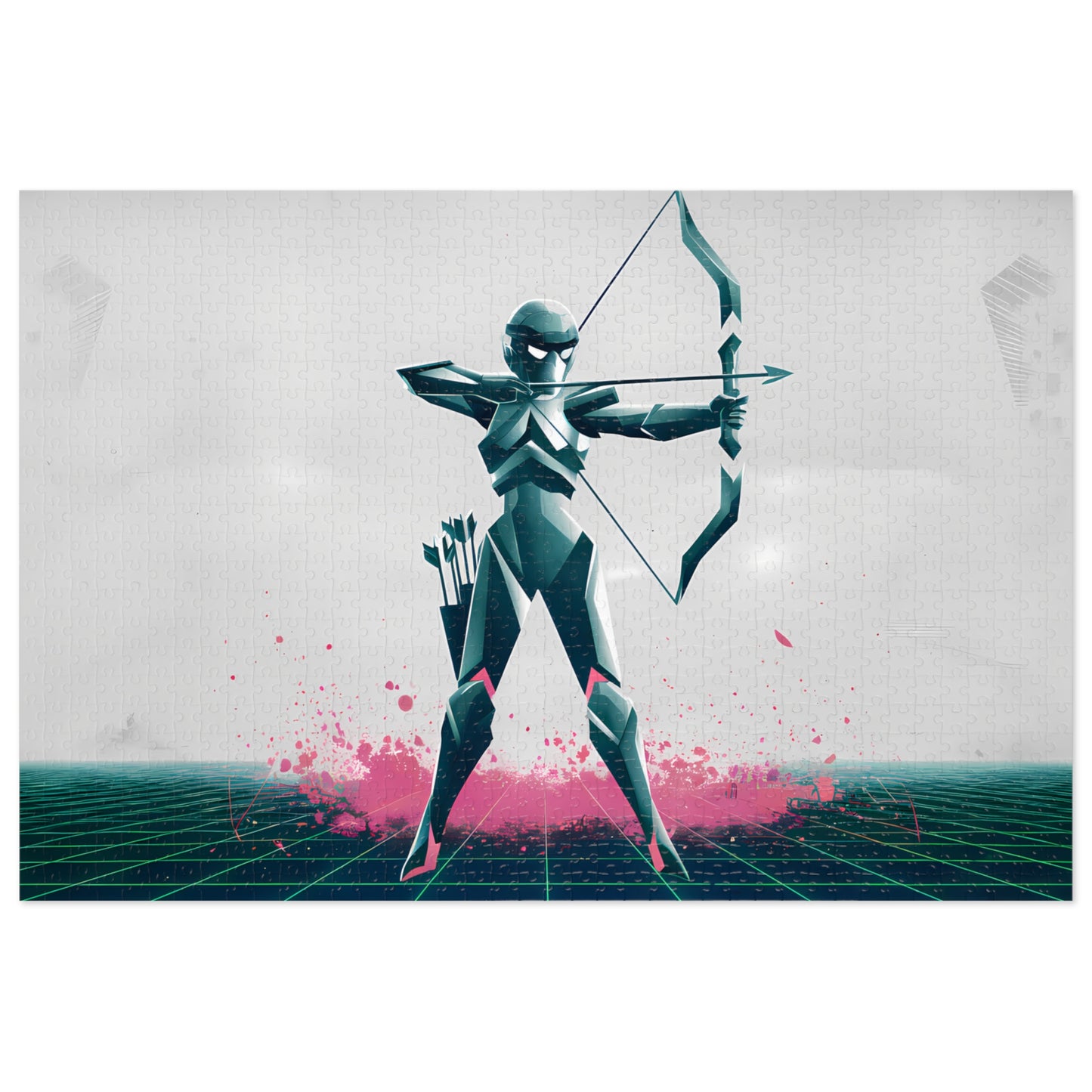 Cyber Archer: Neon Strike - Jigsaw Puzzle (30, 110, 252, 500,1000-Piece)
