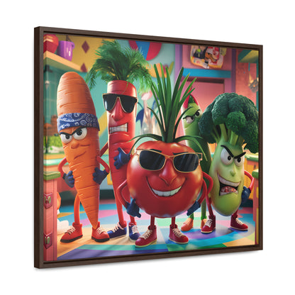 The Veggie Squad's Kitchen Takeover - Gallery Canvas Wraps, Horizontal Frame
