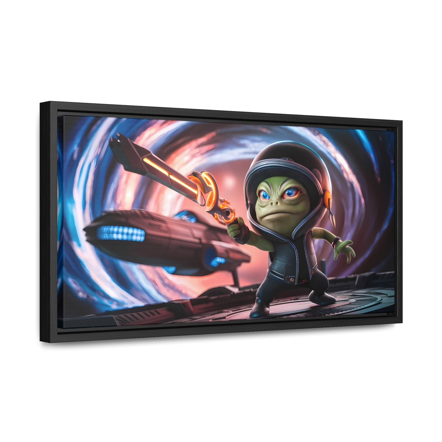 Galactic Guardian: Defender of the Stars - Gallery Canvas Wraps, Horizontal Frame