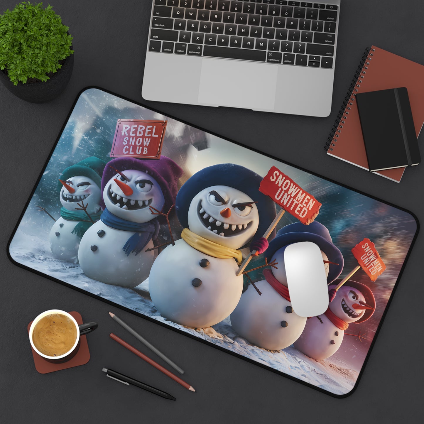 Snowman Rebellion - Desk Mat