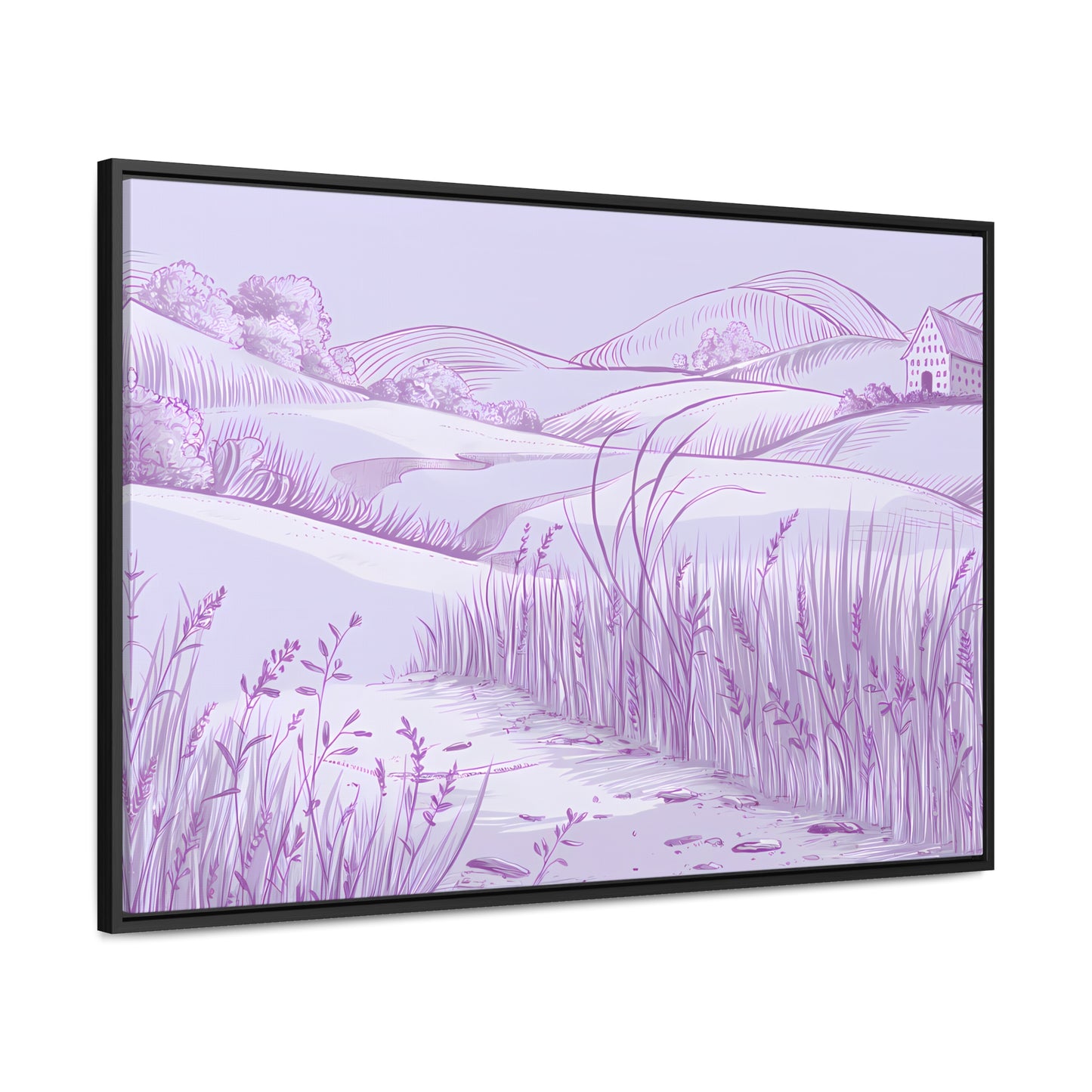 Whispers of the Lavender Hills - Gallery Canvas Wraps, Horizontal Frame
