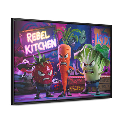 Rebel Veggie Squad - Gallery Canvas Wraps, Horizontal Frame