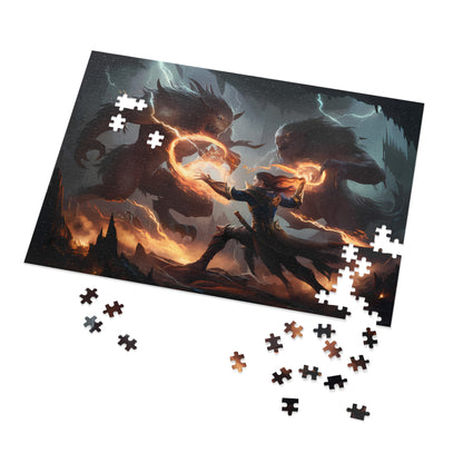 Battle of the Infernal Beasts - Jigsaw Puzzle (30, 110, 252, 500,1000-Piece)