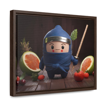 Ninja Fruit Guardian - Gallery Canvas Wraps, Horizontal Frame
