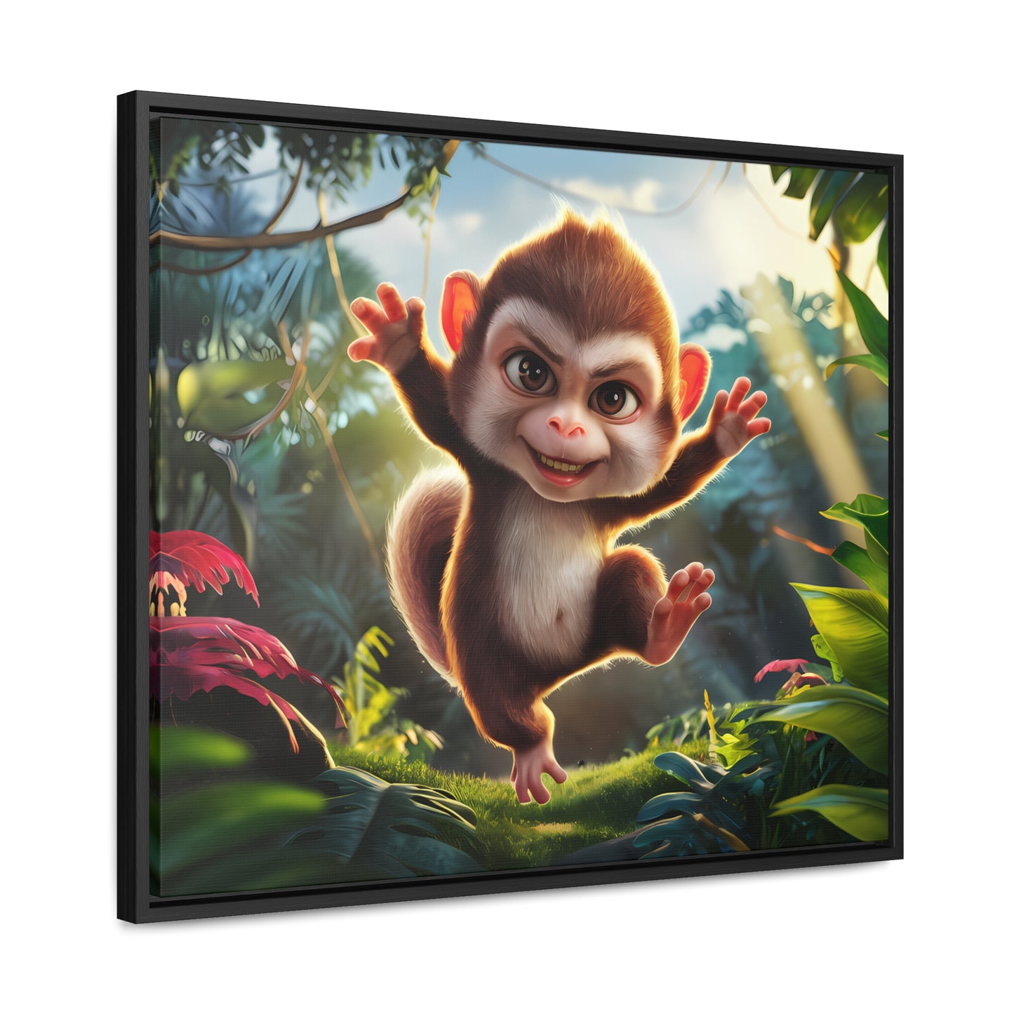 Jungle Joy - Gallery Canvas Wraps, Horizontal Frame