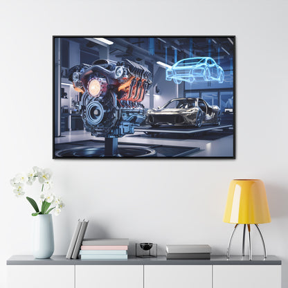 "Cutting-Edge Automotive Engineering" - Gallery Canvas Wraps, Horizontal Frame