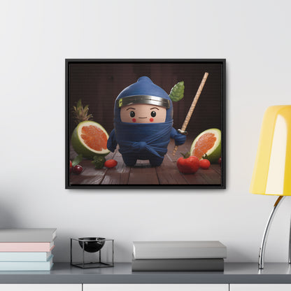 Ninja Fruit Guardian - Gallery Canvas Wraps, Horizontal Frame