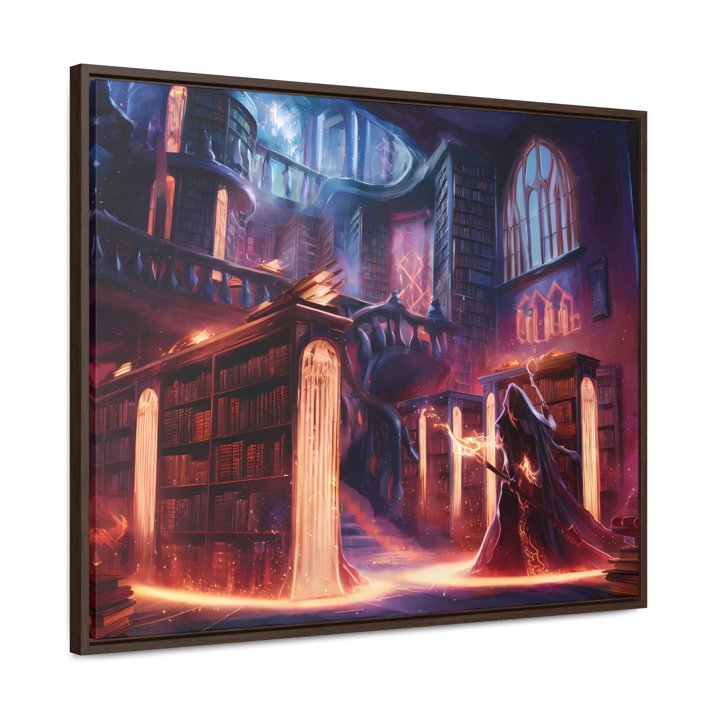 The Arcane Library of Eternal Knowledge - Gallery Canvas Wraps, Horizontal Frame
