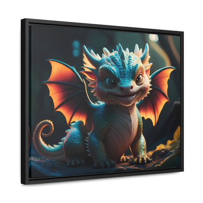"Forest Guardian Hatchling" - Gallery Canvas Wraps, Horizontal Frame