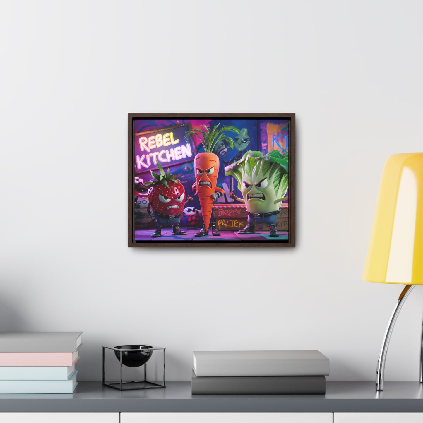 Rebel Veggie Squad - Gallery Canvas Wraps, Horizontal Frame
