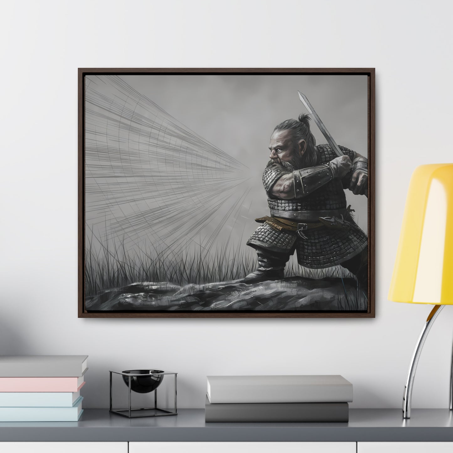 Defender of the Grey Plains - Gallery Canvas Wraps, Horizontal Frame