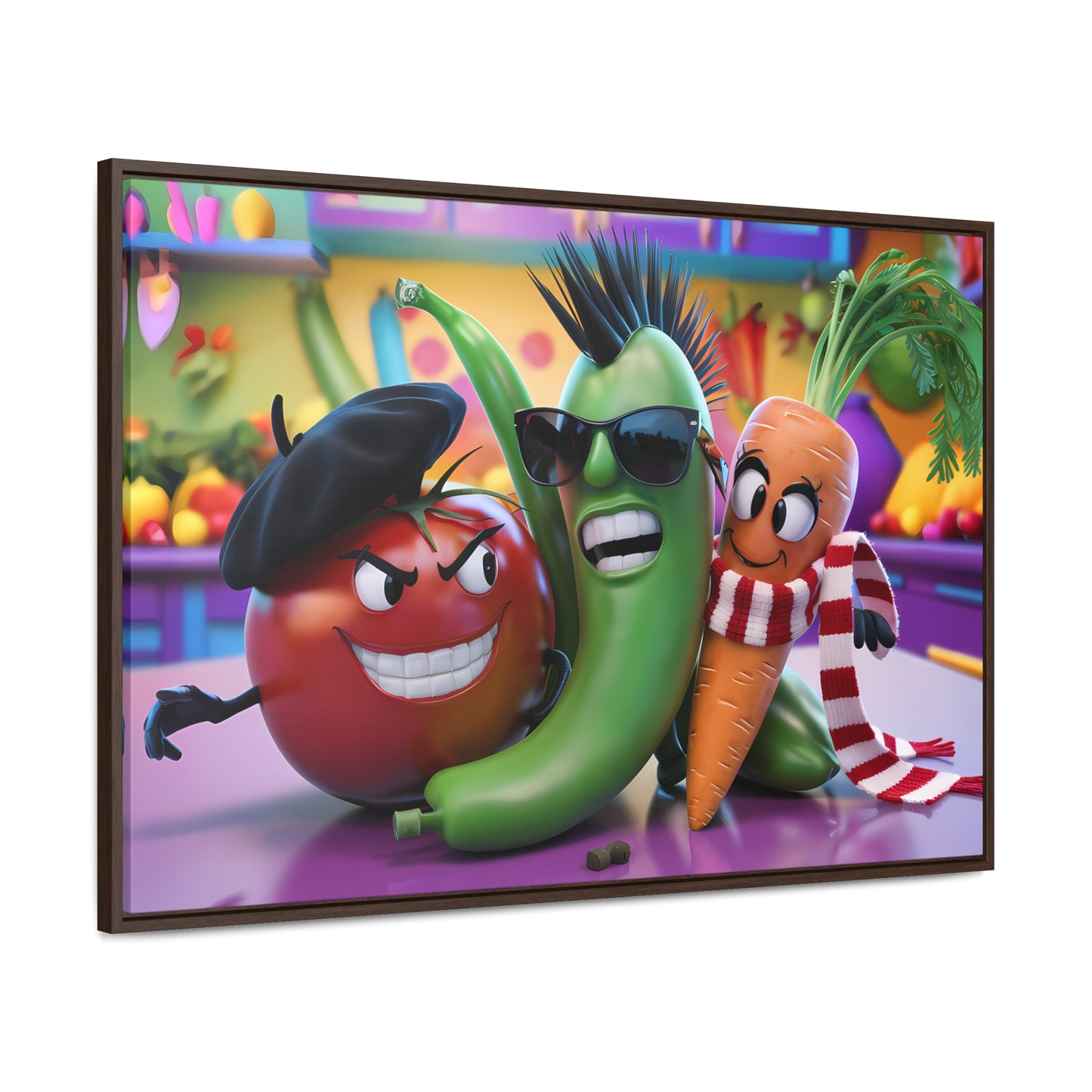 Veggie Rebels - Gallery Canvas Wraps, Horizontal Frame