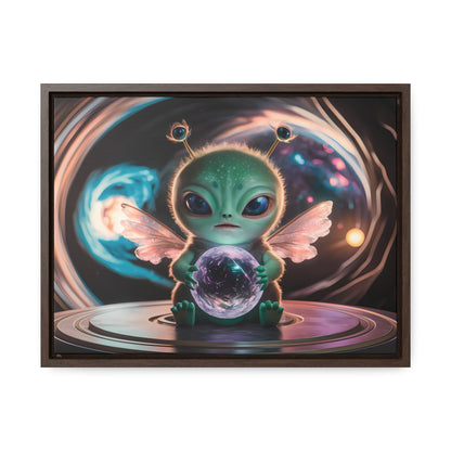 Guardian of the Cosmic Crystal - Gallery Canvas Wraps, Horizontal Frame