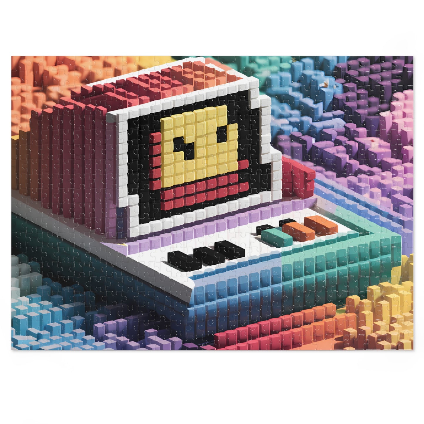 Pixelated Retro Vibes - Jigsaw Puzzle (30, 110, 252, 500,1000-Piece)