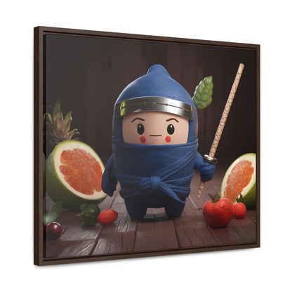 Ninja Fruit Guardian - Gallery Canvas Wraps, Horizontal Frame