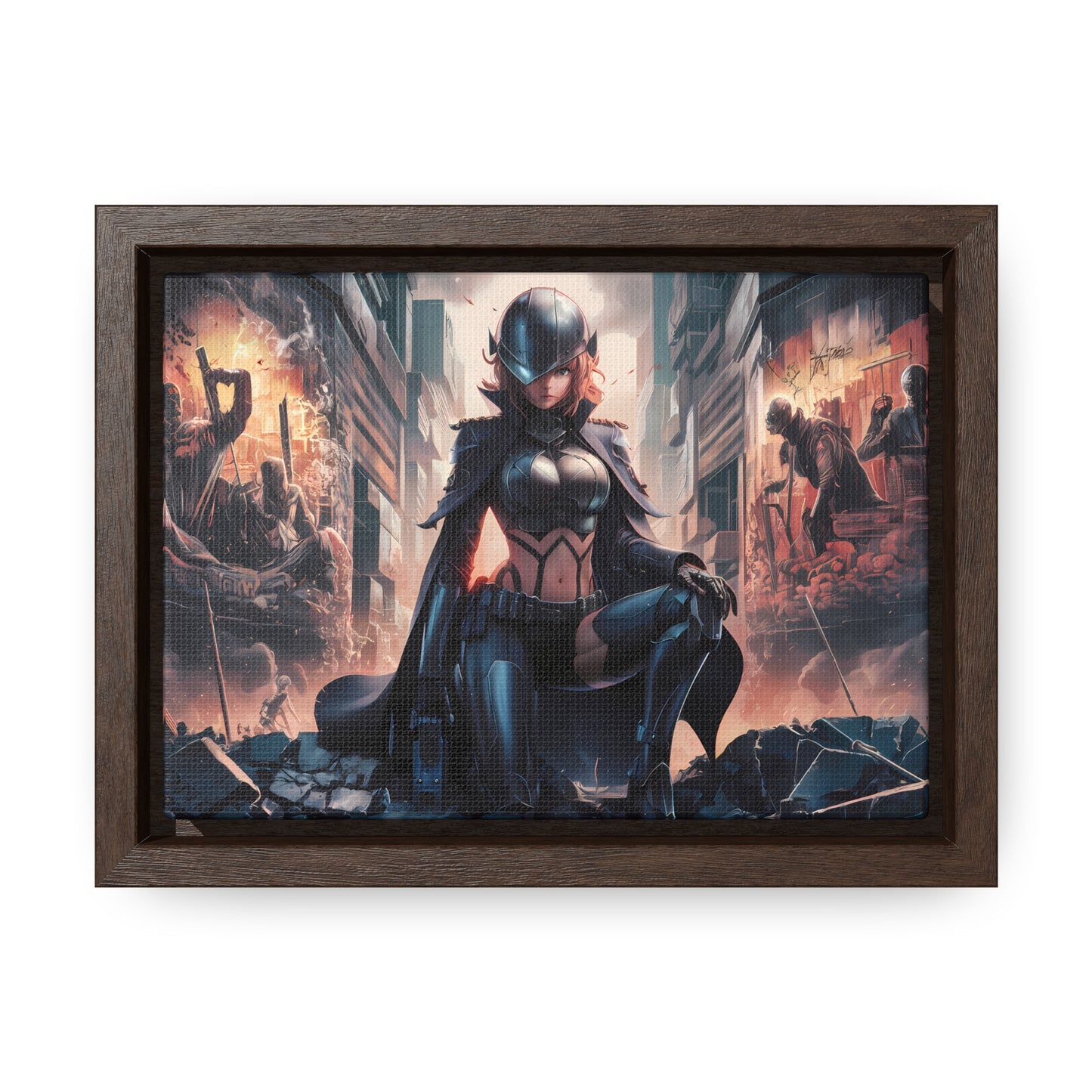 "Shadow of the Resistance" - Gallery Canvas Wraps, Horizontal Frame