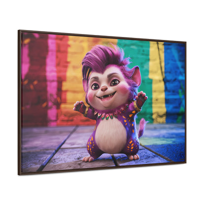 Colorful Celebration Creature - Gallery Canvas Wraps, Horizontal Frame