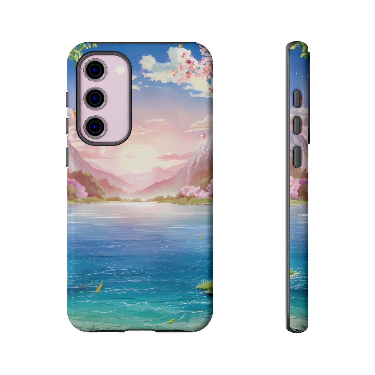 Serene Lake and Mountains - Smartphone Tough Cases