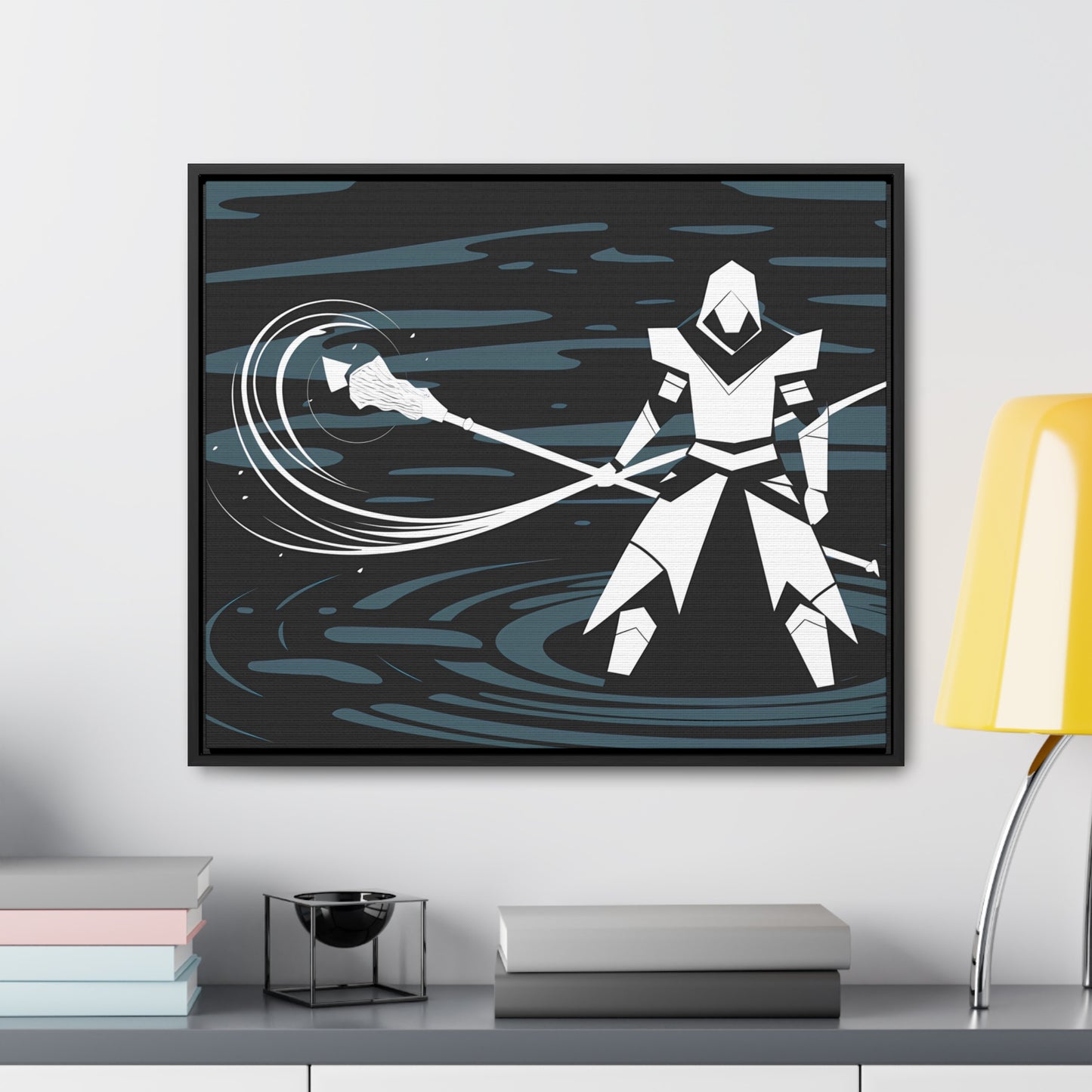 "Guardian of the Abyss" - Gallery Canvas Wraps, Horizontal Frame