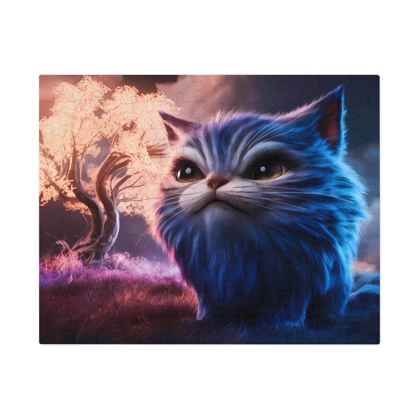 Ethereal Cat in a Mystical Landscape - Jigsaw Puzzle (30, 110, 252, 500,1000-Piece)