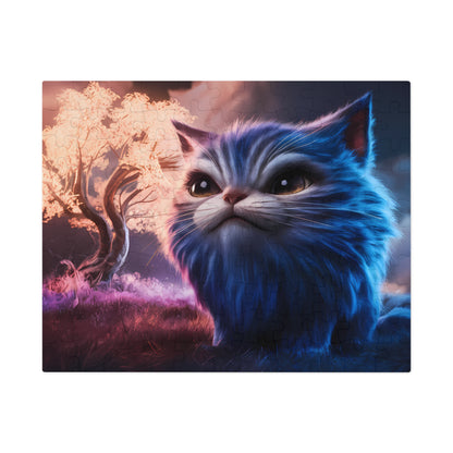 Ethereal Cat in a Mystical Landscape - Jigsaw Puzzle (30, 110, 252, 500,1000-Piece)