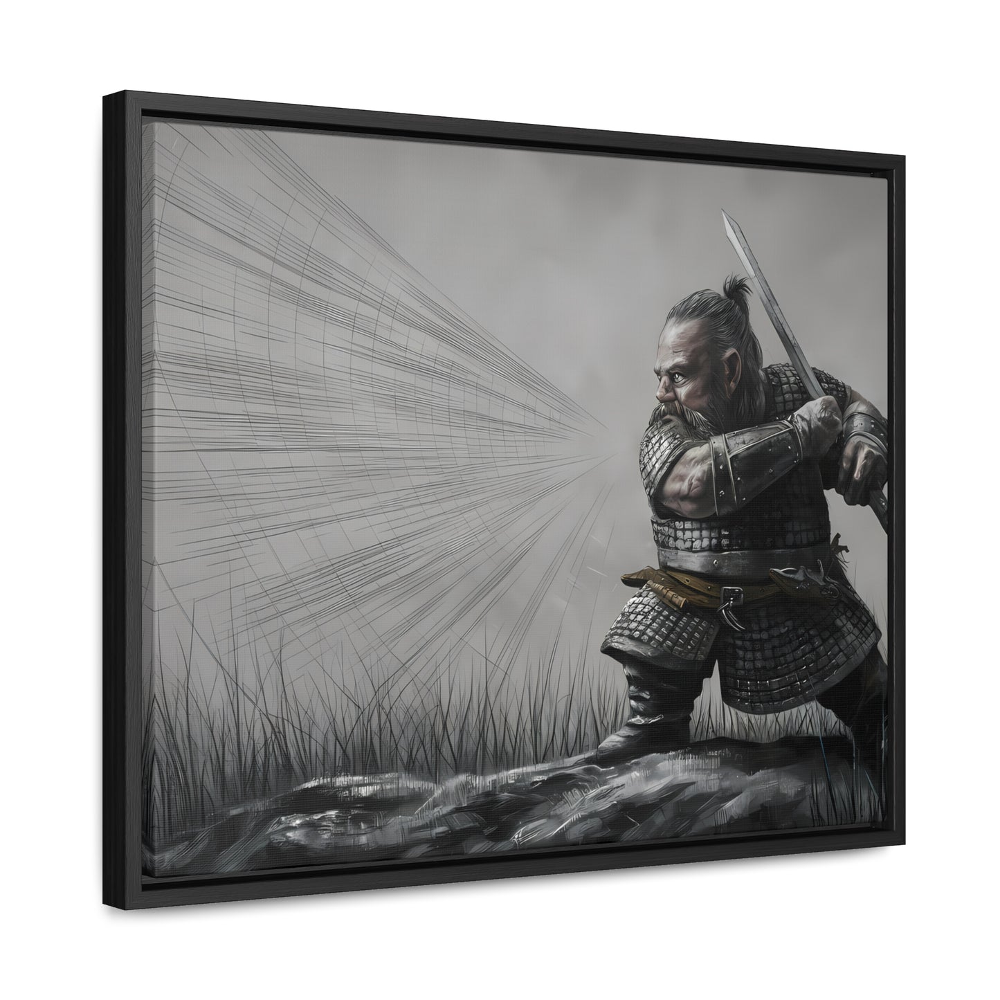 Defender of the Grey Plains - Gallery Canvas Wraps, Horizontal Frame