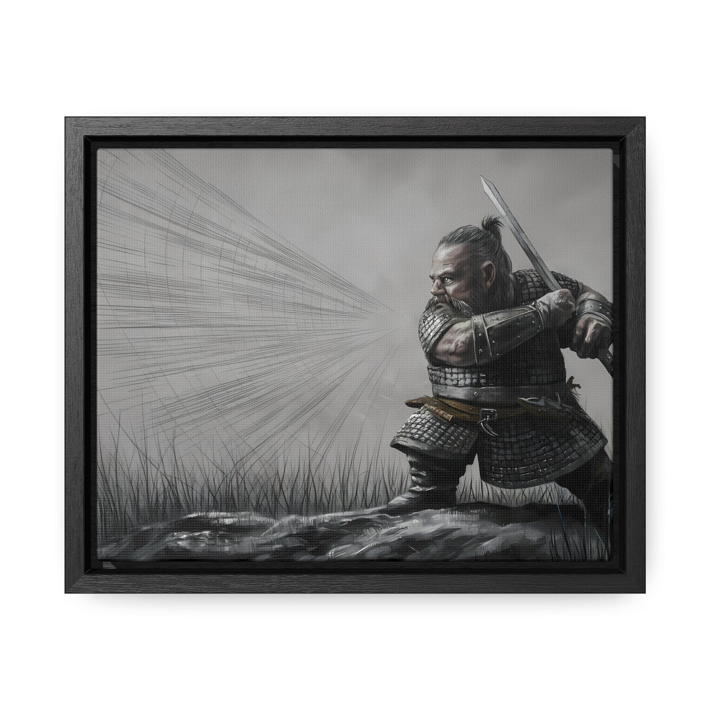 Defender of the Grey Plains - Gallery Canvas Wraps, Horizontal Frame