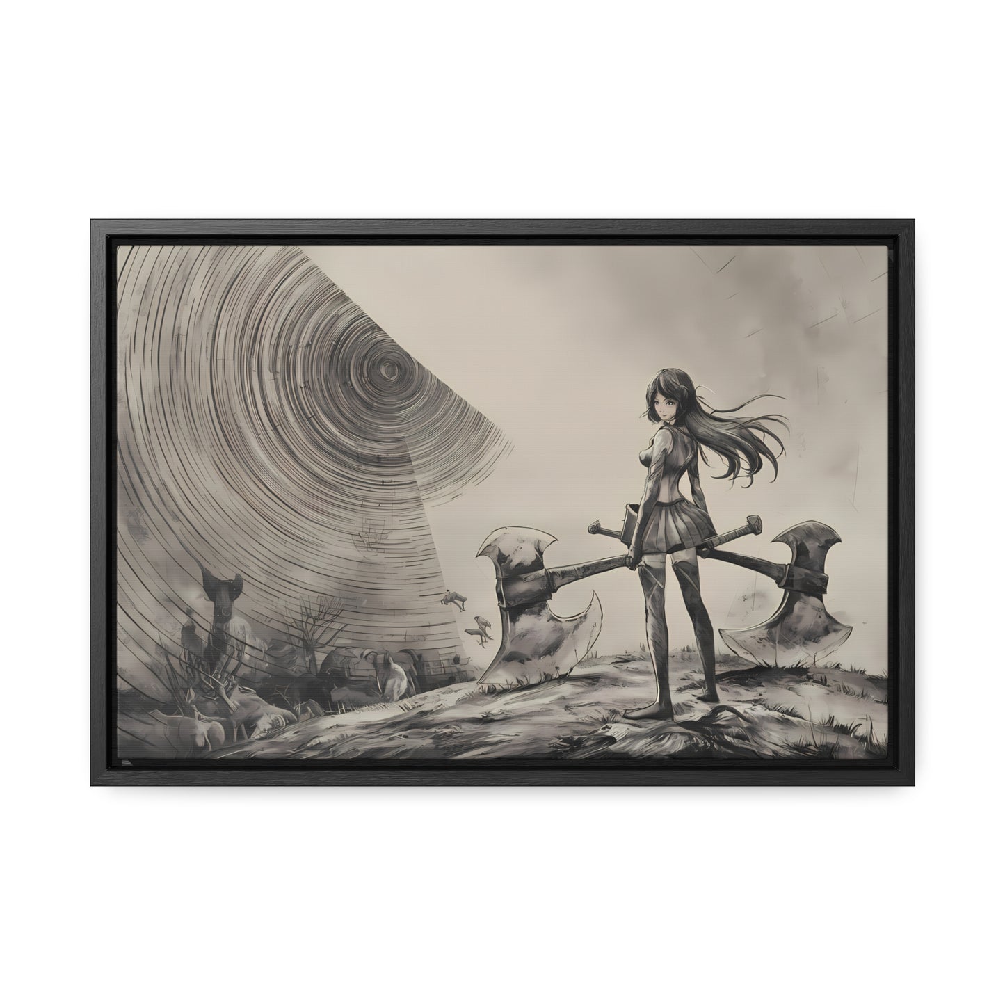Echoes of the Abyss - Gallery Canvas Wraps, Horizontal Frame