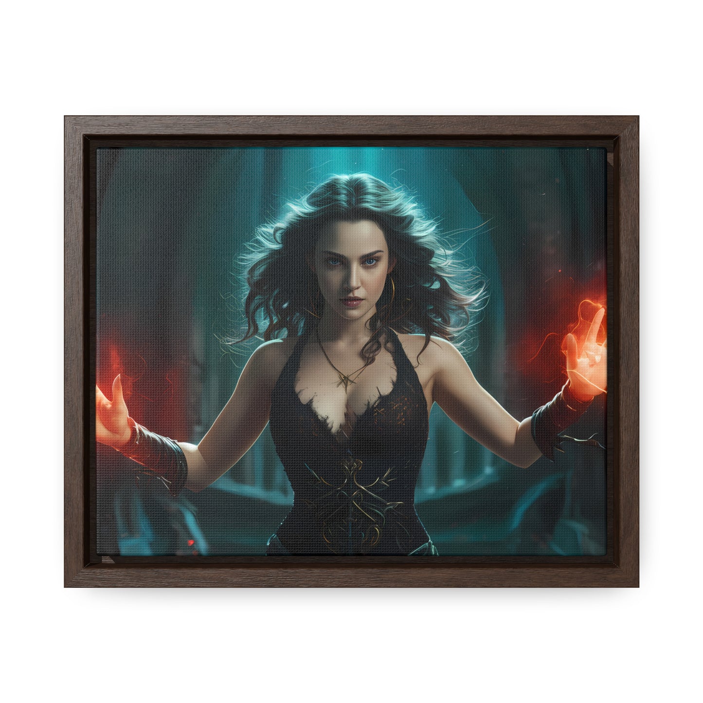 Sorceress of the Crimson Flame - Gallery Canvas Wraps, Horizontal Frame