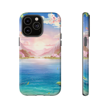 Serene Lake and Mountains - Smartphone Tough Cases