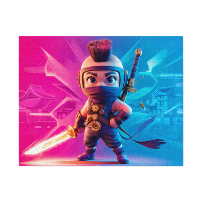 Cyberpunk Ninja: Neon Samurai - Jigsaw Puzzle (30, 110, 252, 500,1000-Piece)