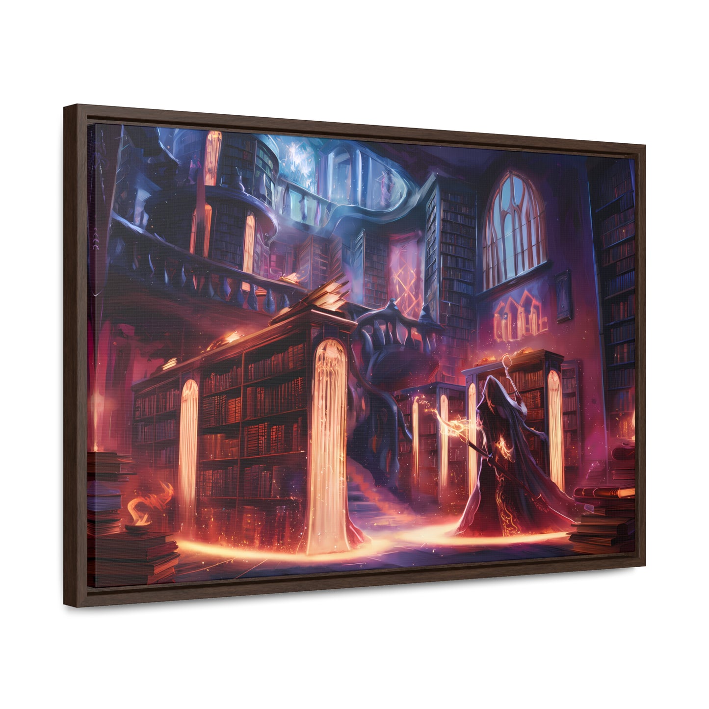 The Arcane Library of Eternal Knowledge - Gallery Canvas Wraps, Horizontal Frame