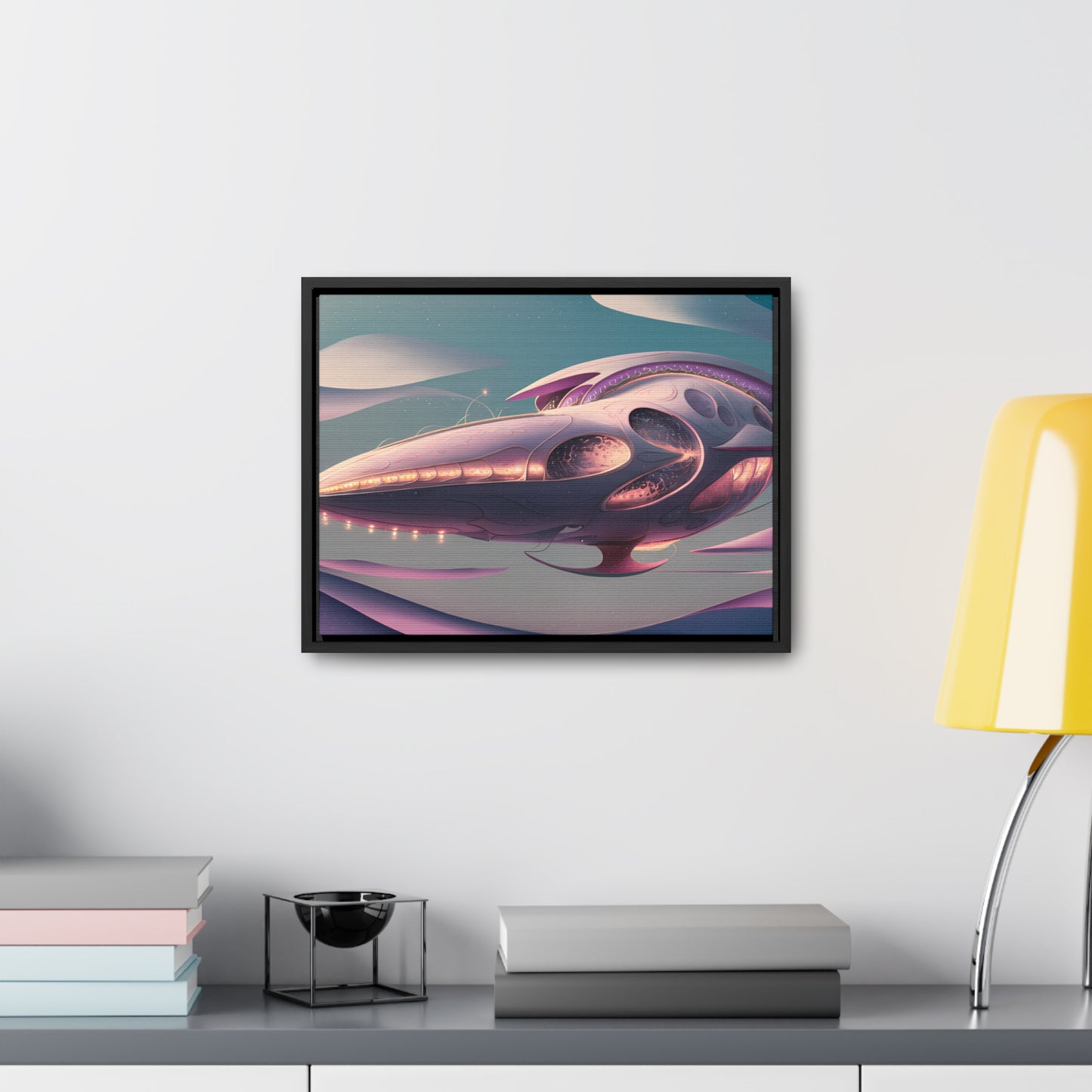 Voyage of the Celestial Whale - Gallery Canvas Wraps, Horizontal Frame